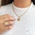 Colar Elo Português Com Medalha de São Bento Banhado a Ouro - comprar online