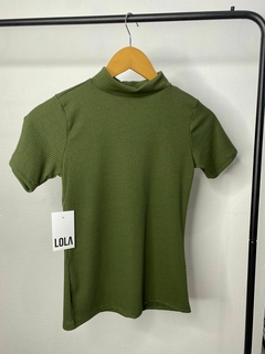 Imagem do Blusa Canelada Manga Gola