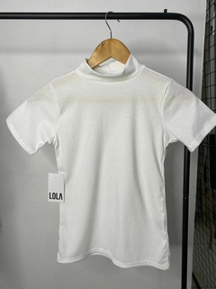 Blusa Canelada Manga Gola - loja online