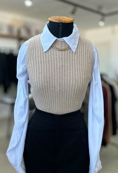 blusa modal bege