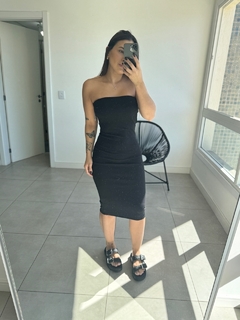 Vestido MIDI tomara que caia - EU VISTO LOLA