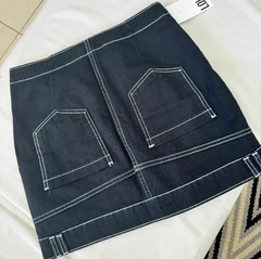 saia jeans preta na internet