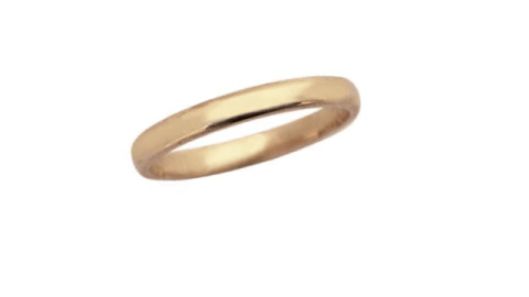 Alianza oro 18kts Modelo media caña - comprar online