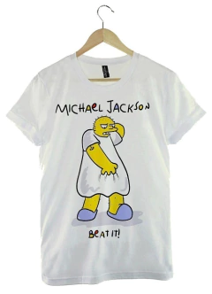 Remera Simpsons Michael Jackson