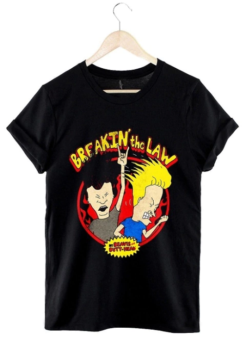 Remera Beavis and butthead (Negro)