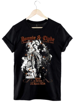 Remera Bonnie & Clyde (negro)