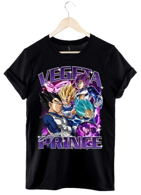 Remera Dragon Ball Vegeta (negro)