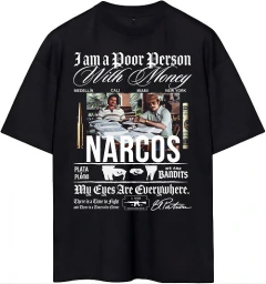 Remera The Mafia Oversize Unisex (negro) - tienda online
