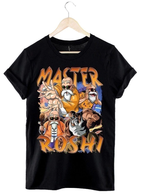 Remera Maestro Roshi (negro)