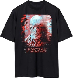 Remera Stranger Things Oversize Unisex (negro) - comprar online