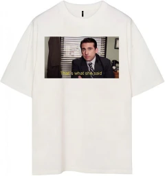 REMERA THE OFFICE OVERSIZE UNISEX - Doble Nelson