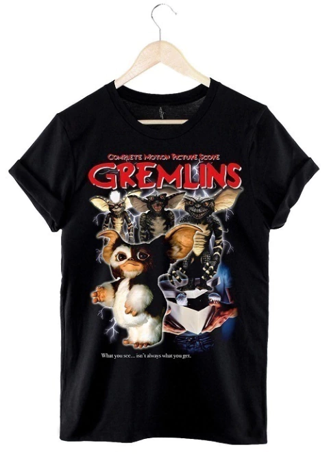 Remera Gremlins (Negro)