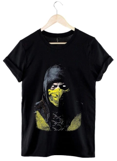 Remera Scorpion Mortal Kombat (Negro)