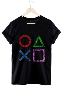 Remera Playstation Gamer (Negro)