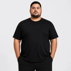 Remera Talle Especial 4,5,6,7 XL - (negro)
