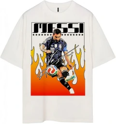 Remera Messi Oversize Unisex - Doble Nelson