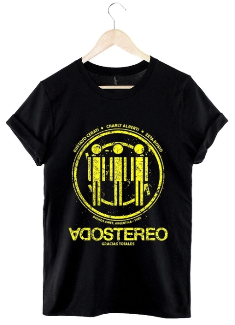 Remera Soda Stereo (Negro)