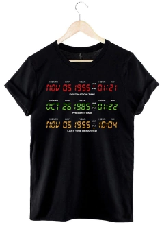 Remera Back to the future (Negro)