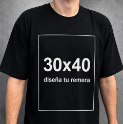 Remera Personalizada estampa DTG (negro)