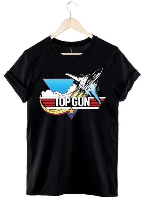 Remera Top Gun (Negro)