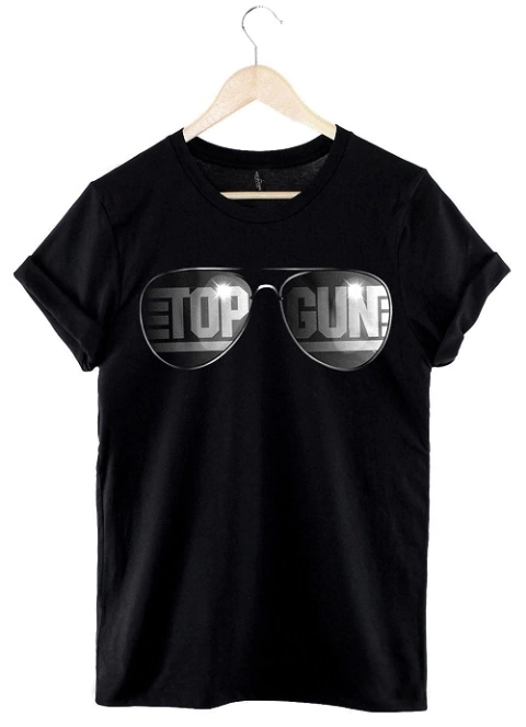 Remera Top Gun (negro)