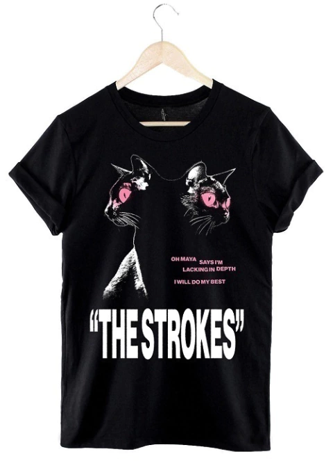 Remera The Strokes (negro)