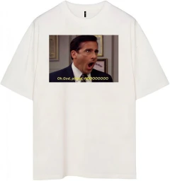 REMERA THE OFFICE OVERSIZE UNISEX - tienda online