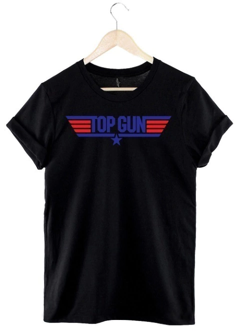 Remera Top Gun (negro)