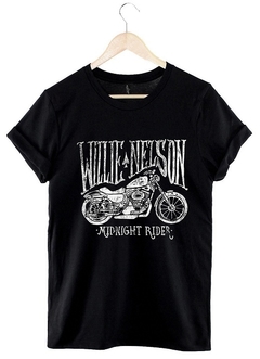Remera Willie Nelson (Negro)