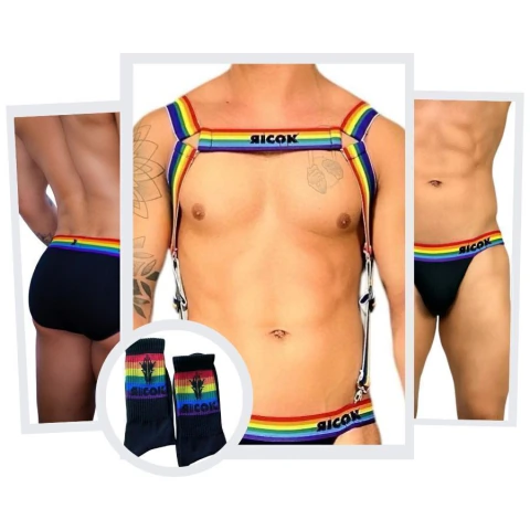 Kit Pride Suspensório, Cueca, Jockstrap e Meia - comprar online