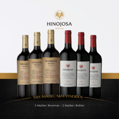 Hinojosa Mix Malbec más vendidos - caja 6 unidades