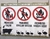 Cartel Prohibido Cazar/Arrojar Basura/Hacer fuego