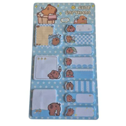 Cartela com 11 post it capivara - comprar online