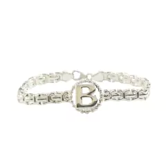 VI-PU 20 Pulseras Iniciales Plata 925 (18 cm) - Stal Joyas