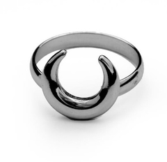 0002 Anillo Falange Luna Invertida Acero Quirúrgico