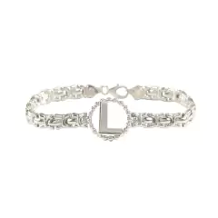 VI-PU 20 Pulseras Iniciales Plata 925 (18 cm) en internet