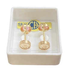 CH 784-00 Abridor 18K y Tic Laminado en Oro (Corazon Rosa 4mm) en internet