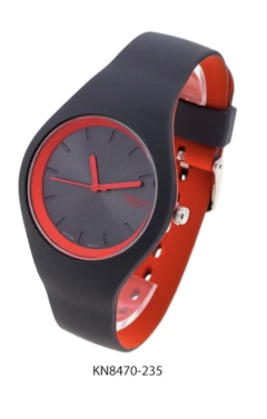 KO 8470-235 Negro y Rojo Malla de Silicona