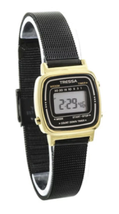 Reloj Tressa: POMME - Negro y Dorado