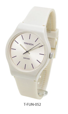 Reloj Tressa FUN - 052 (Crema- Silicona)