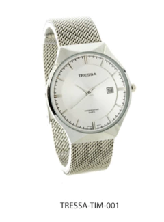 TIM - 001 Reloj Metal Plateado Caballero