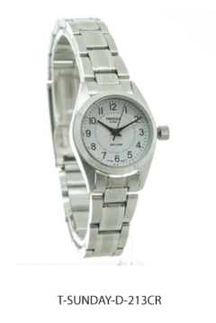 SUNDAY-D-213 CR Reloj Tressa Metal (Plateado - Fondo Blanco)