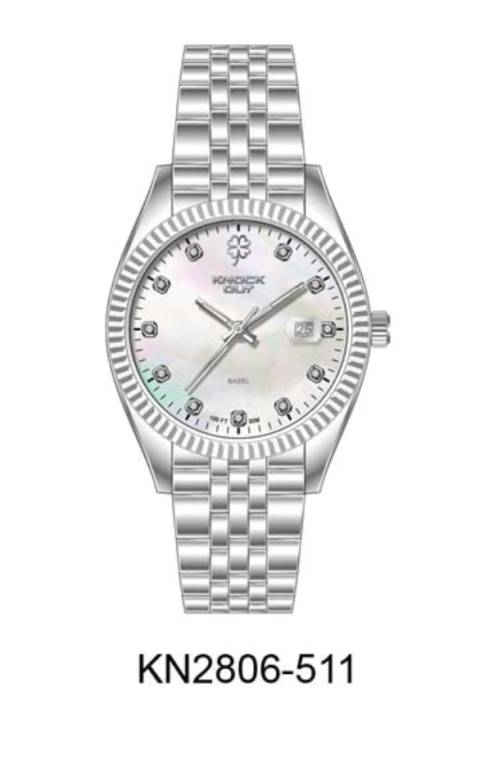 KO Reloj 2806-511/311 (Plateado con fondo nacar)