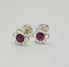 ER-26 ABRIDORES FLOR CUBIC ROSA 3MM