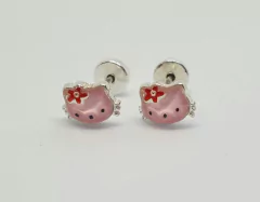 ER-27 ABRIDORES KITTY ROSA 4MM