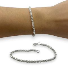 8854 Pulsera Finita Acero Blanco