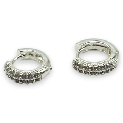 3631-PL-D0 Aros Cubanos Premium - Variedad de Materiales (14 mm) Acero Blanco/Dorado - comprar online