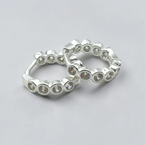 2.2 gr Aro Cubano Cubics (16 mm) Plata-ECO