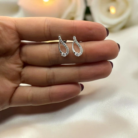 1.5 gr Aro Pasante Moderno Colgante (16 mm) Plata-ECO