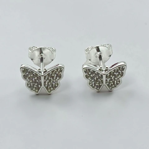 1.1 gr Aro Pasante Mariposas (8 mm) Plata-ECO.